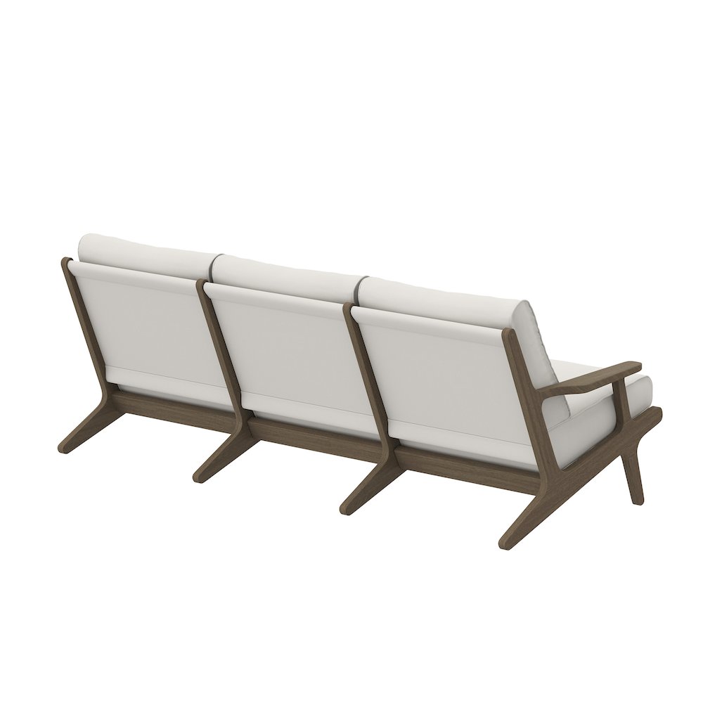 Saratoga Outdoor Patio Teak Sofa. Picture 5