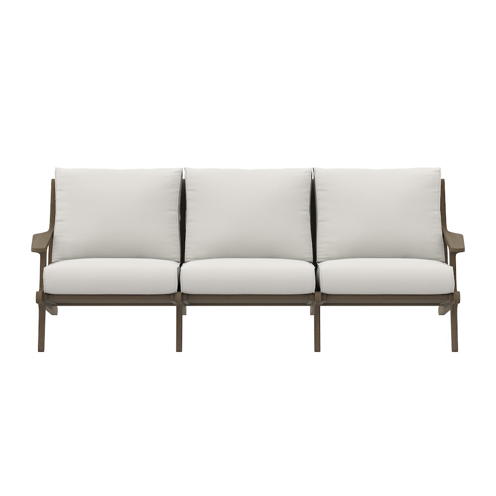 Saratoga Outdoor Patio Teak Sofa. Picture 6