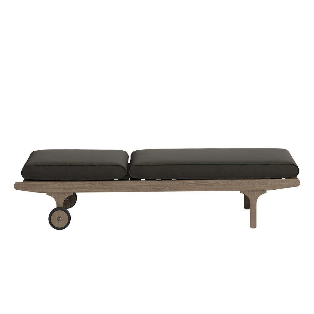 Saratoga Outdoor Patio Teak Chaise Lounge Chair. Picture 6