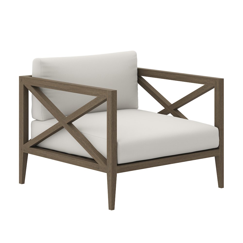 Northlake Outdoor Patio Teak Armchair. Picture 1