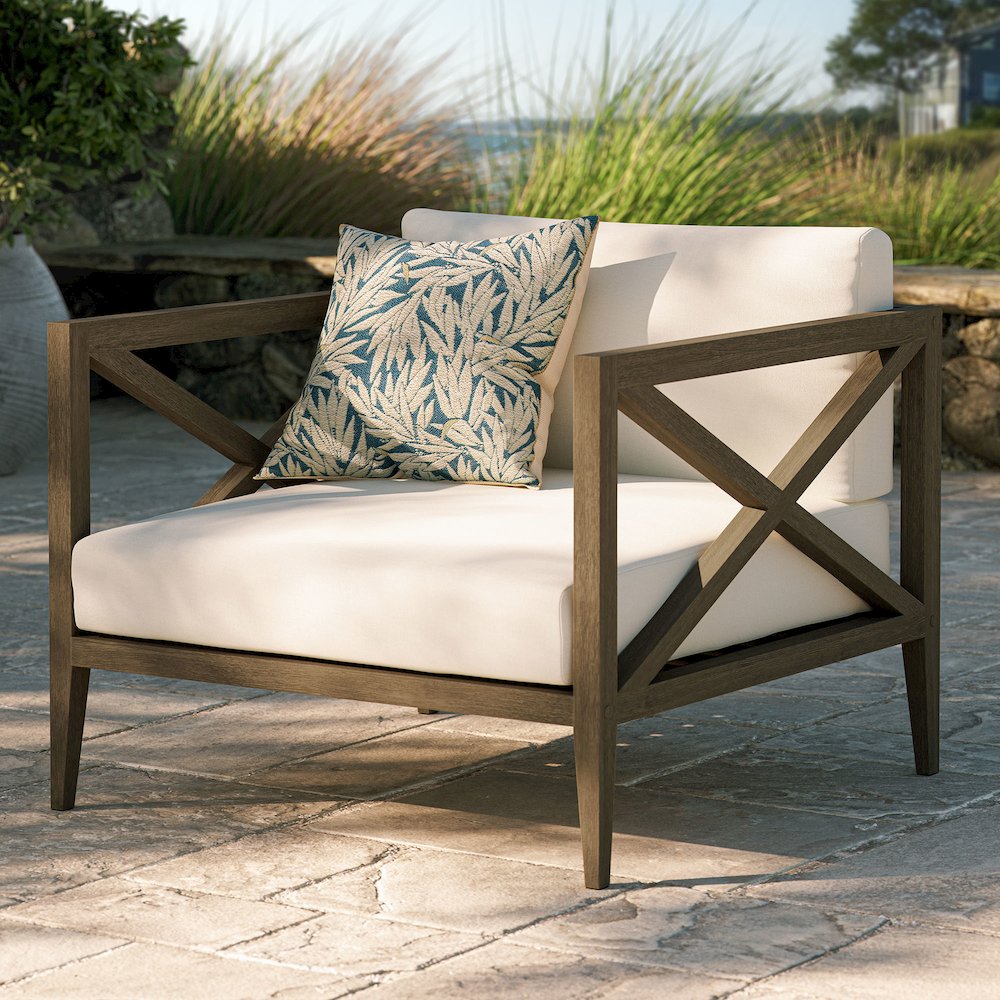 Northlake Outdoor Patio Teak Armchair. Picture 9