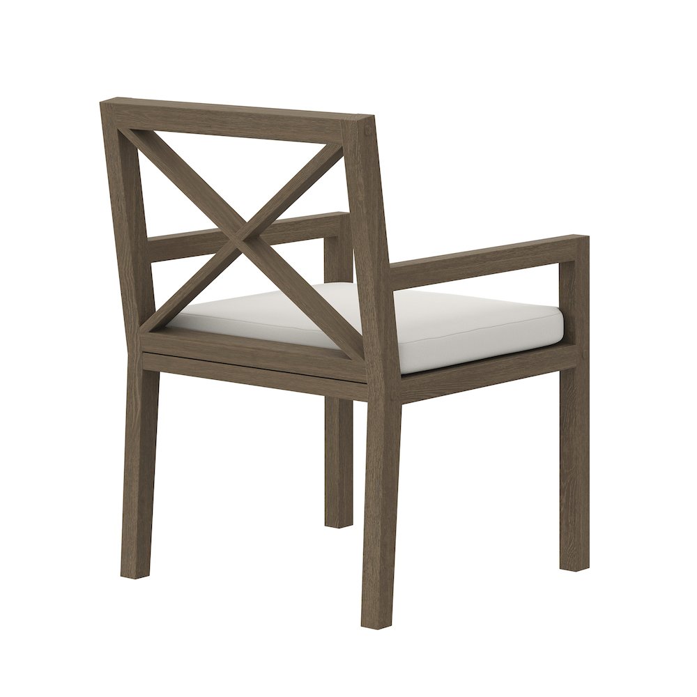 Northlake Outdoor Patio Teak Dining Armchair. Picture 5
