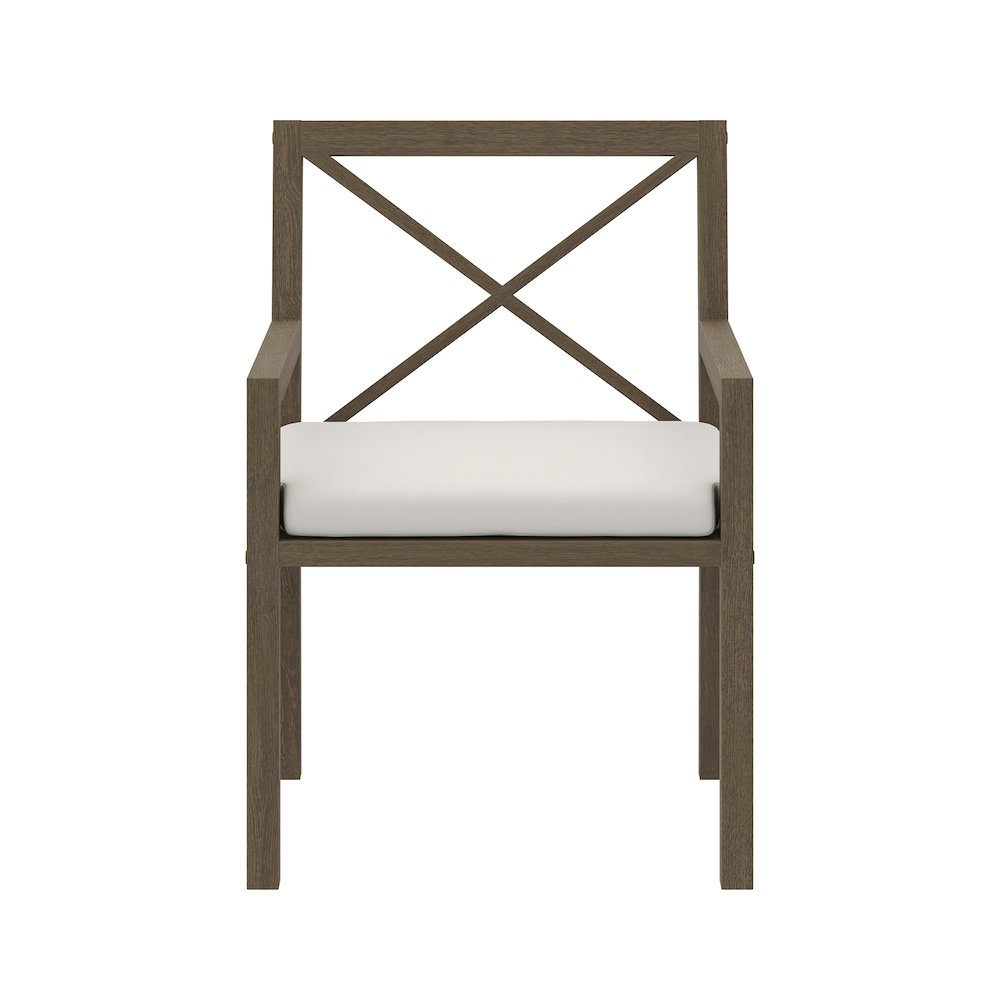 Northlake Outdoor Patio Teak Dining Armchair. Picture 6