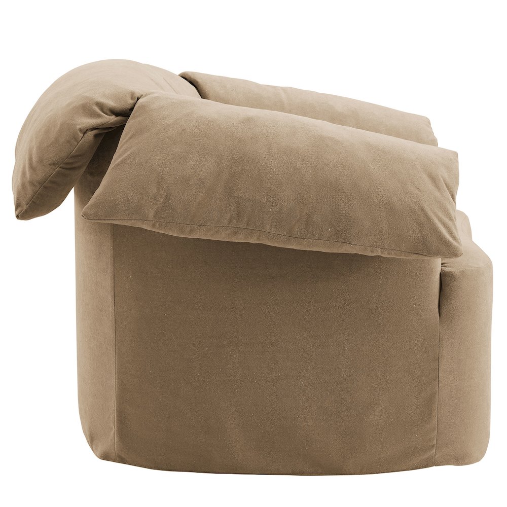 Lark Slipcovered Fabric Oversized Armchair. Picture 4