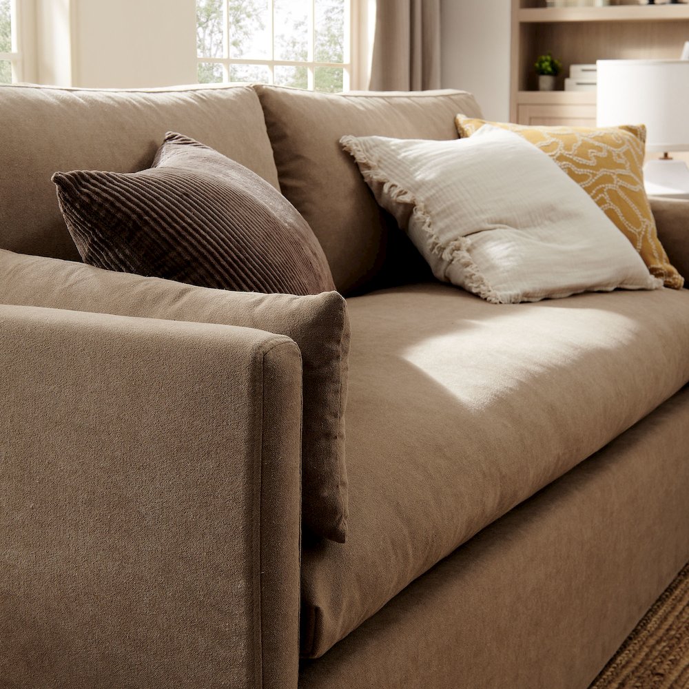 Wellfleet 85" Slipcovered Fabric Sofa. Picture 10
