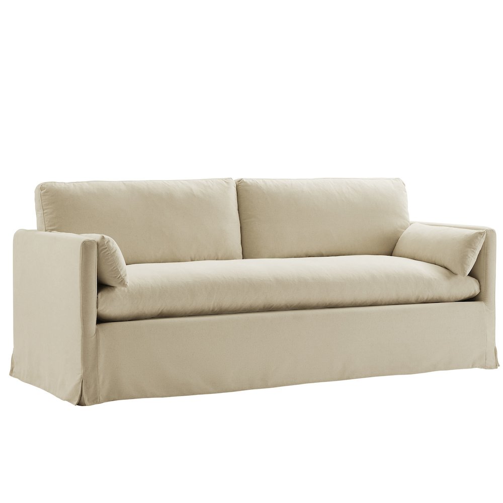 Wellfleet 85" Slipcovered Fabric Sofa. Picture 1