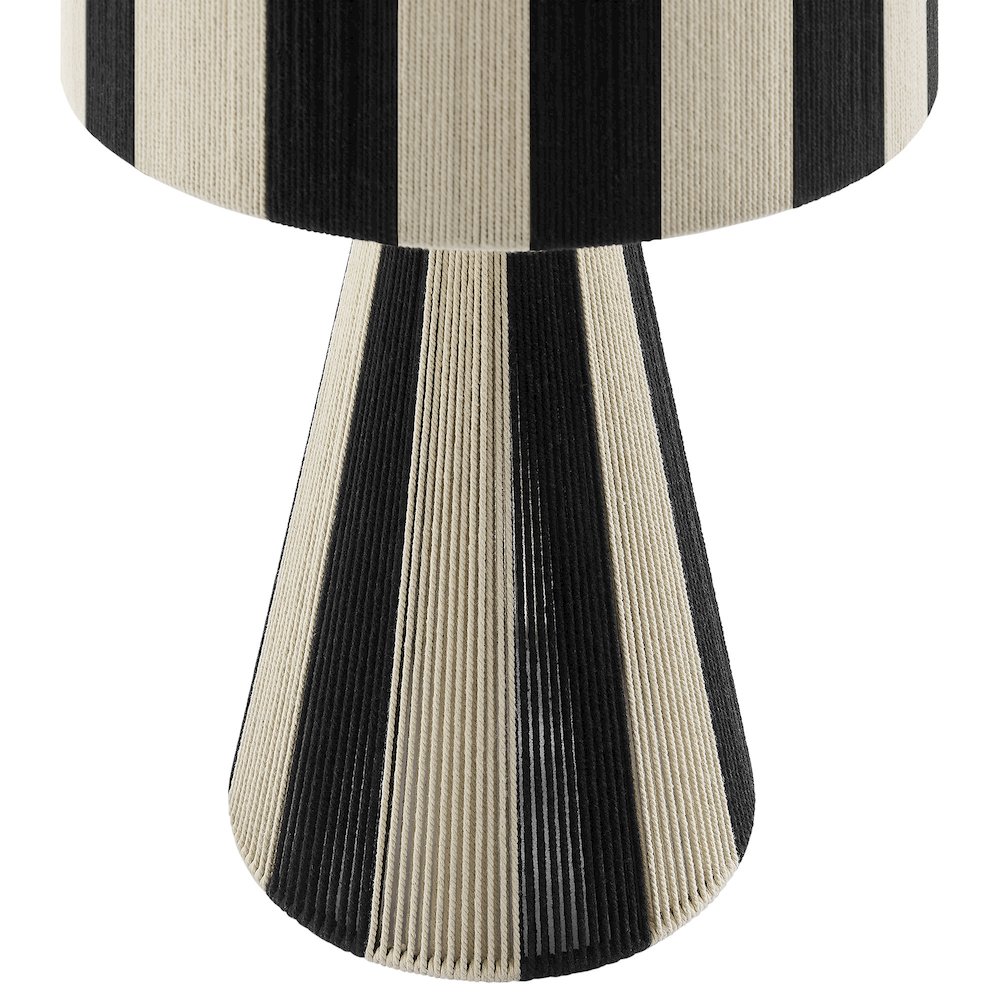 Renae Handwoven Cotton Thread Striped Table Lamp. Picture 5