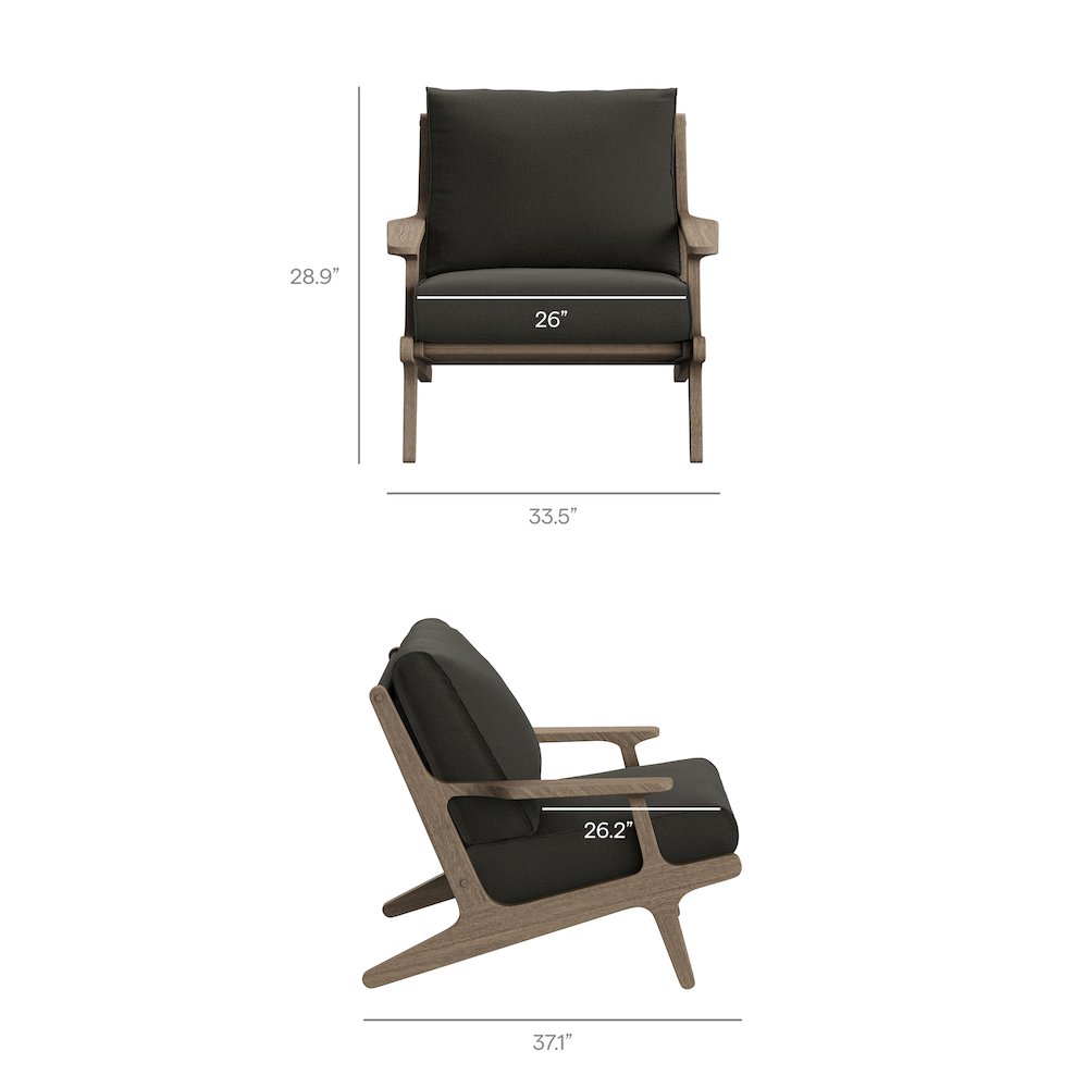 Saratoga 5-Piece Outdoor Patio Teak Wood Furniture Set. Picture 4