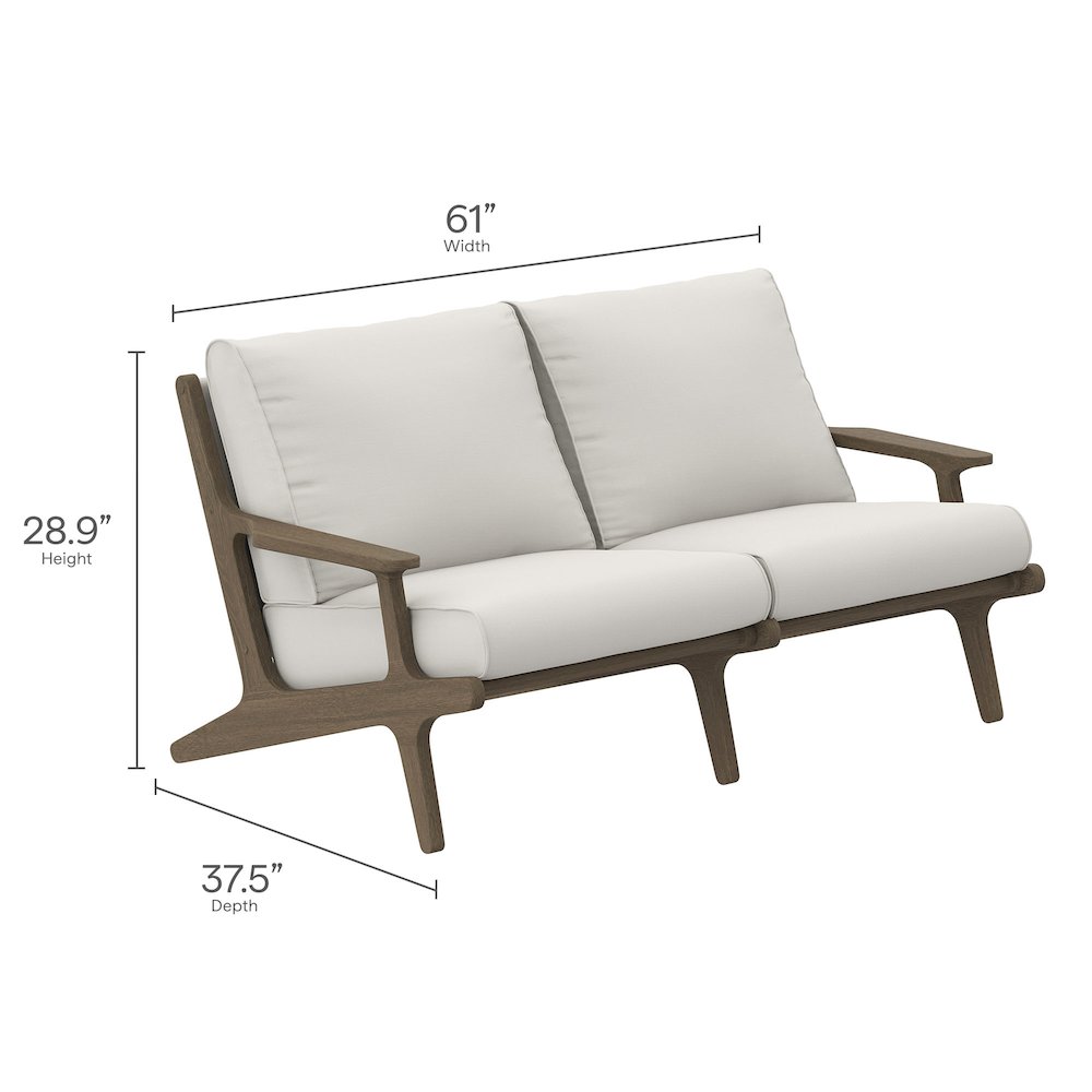 Saratoga 5-Piece Outdoor Patio Teak Wood Furniture Set. Picture 5