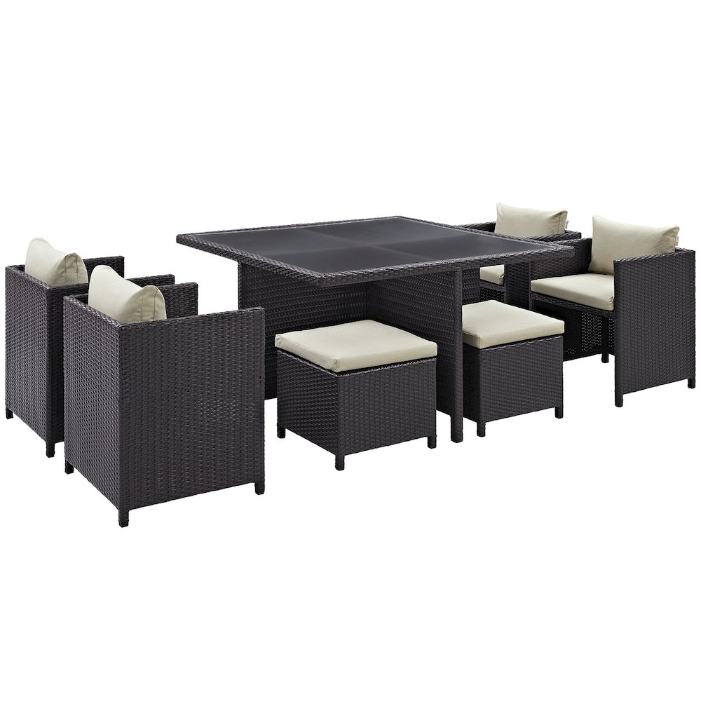 Inverse 9 Piece Outdoor Patio Dining Set. Picture 1