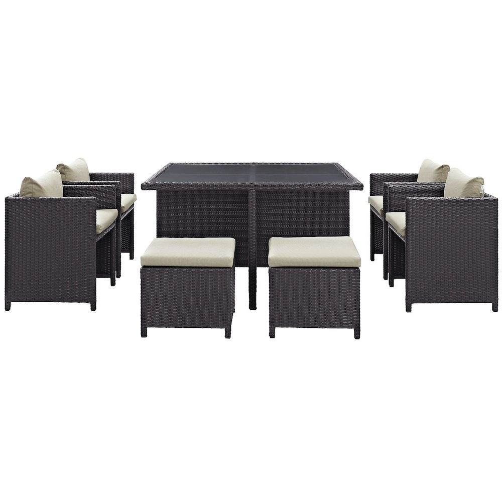 Inverse 9 Piece Outdoor Patio Dining Set. Picture 2