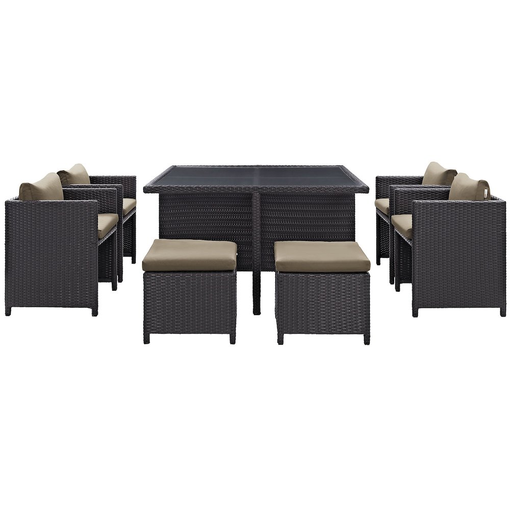 Inverse 9 Piece Outdoor Patio Dining Set. Picture 2