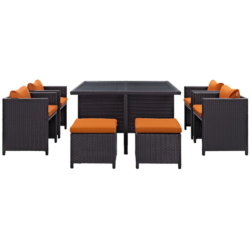 Inverse 9 Piece Outdoor Patio Dining Set. Picture 2