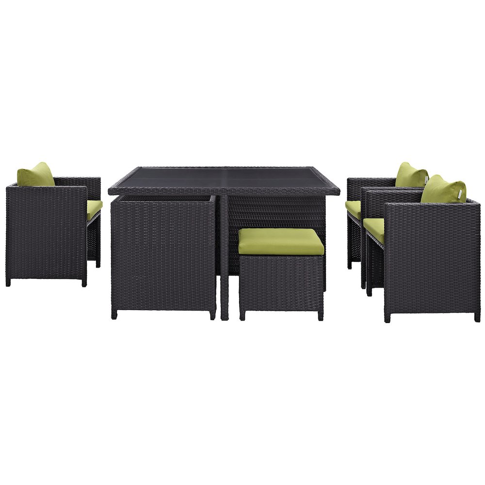 Inverse 9 Piece Outdoor Patio Dining Set. Picture 3