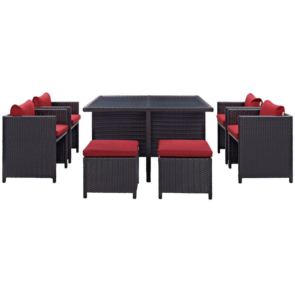 Inverse 9 Piece Outdoor Patio Dining Set. Picture 2