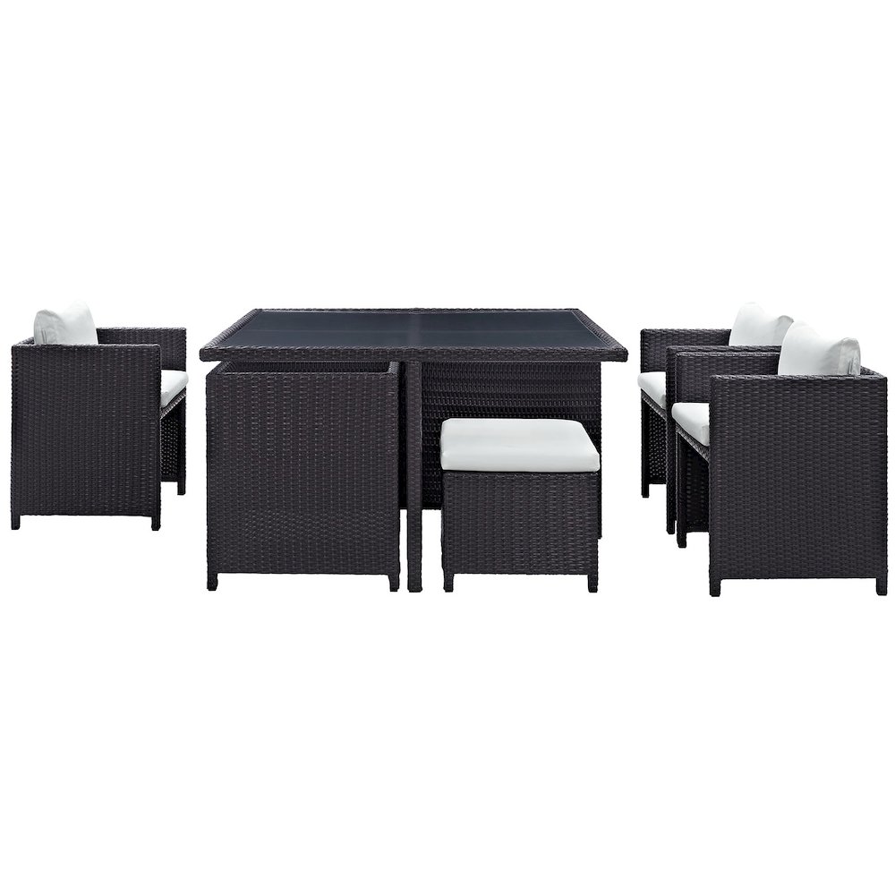 Inverse 9 Piece Outdoor Patio Dining Set. Picture 3