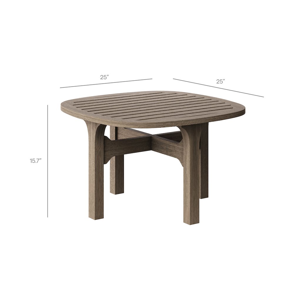 Saratoga 4-Piece Outdoor Patio Teak Wood Furniture Set. Picture 5