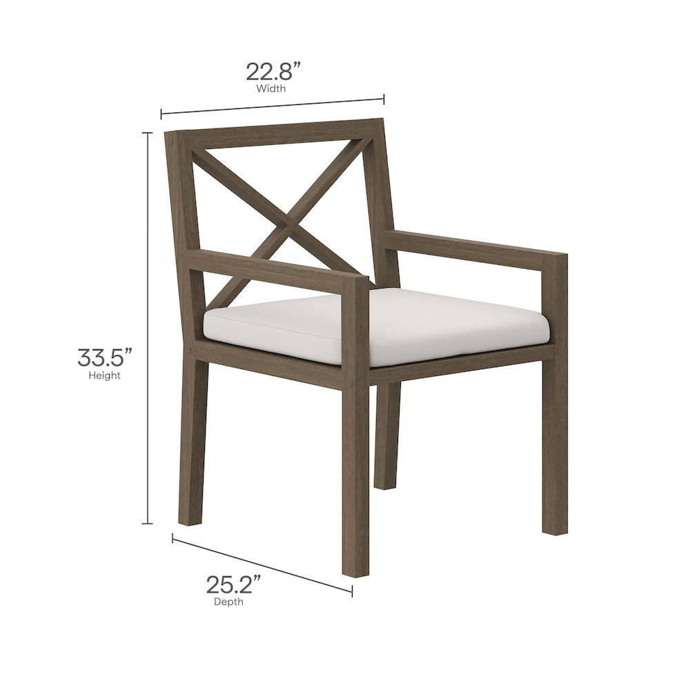 Northlake 9-Piece Outdoor Patio Teak Wood Dining Set. Picture 3