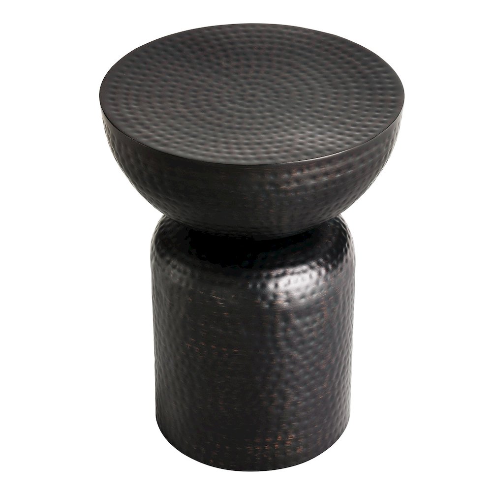 Mella Metal Hammered Side Table. Picture 4