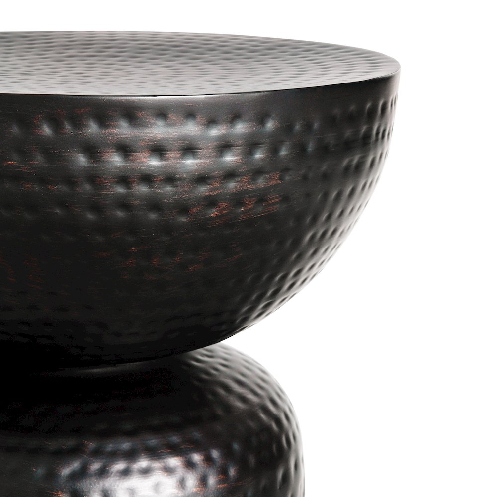 Mella Metal Hammered Side Table. Picture 5
