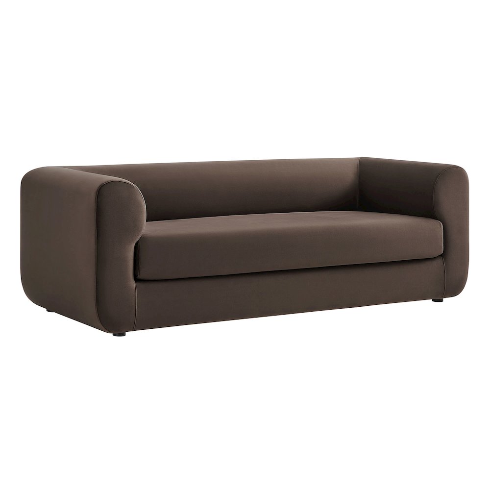 Leif 89" Performance Velvet Upholstered Sofa. Picture 1