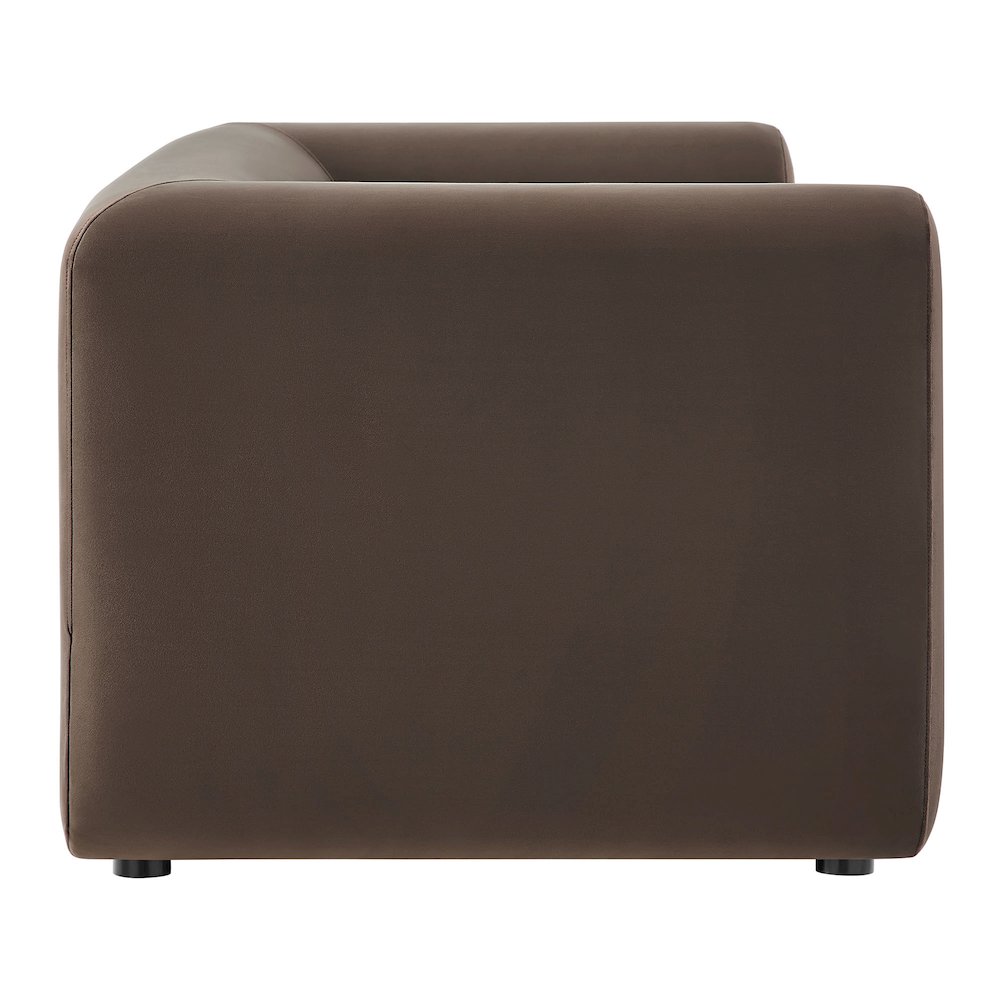 Leif 89" Performance Velvet Upholstered Sofa. Picture 4