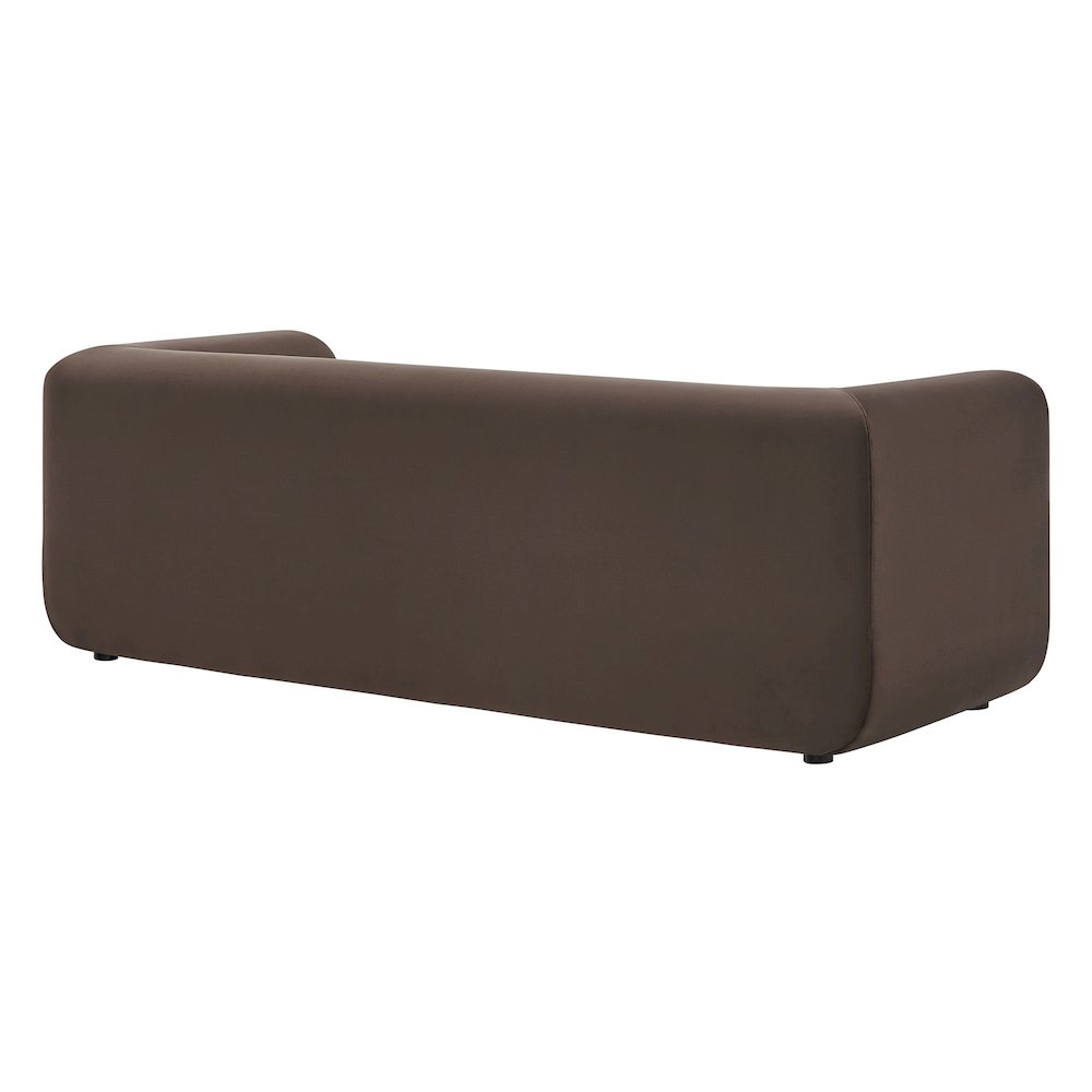 Leif 89" Performance Velvet Upholstered Sofa. Picture 5
