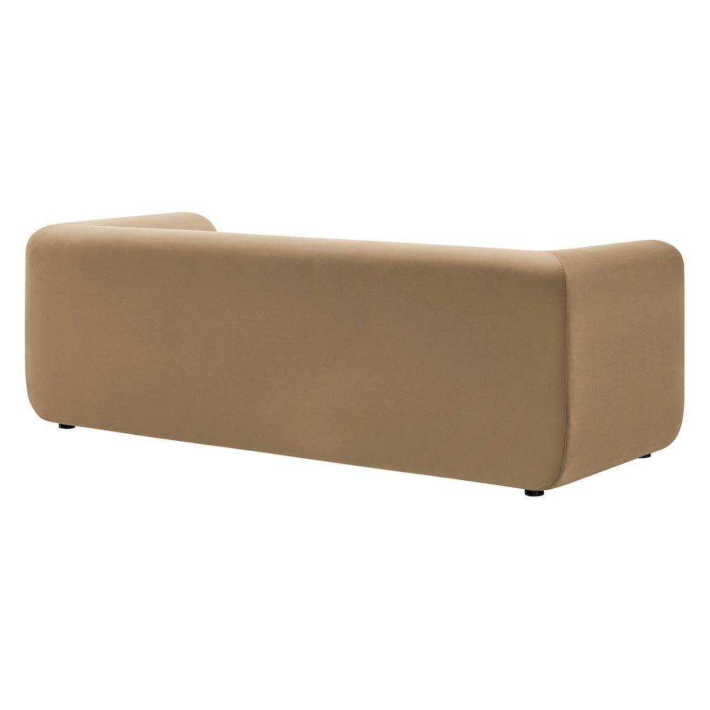 Leif 89" Performance Velvet Upholstered Sofa. Picture 5