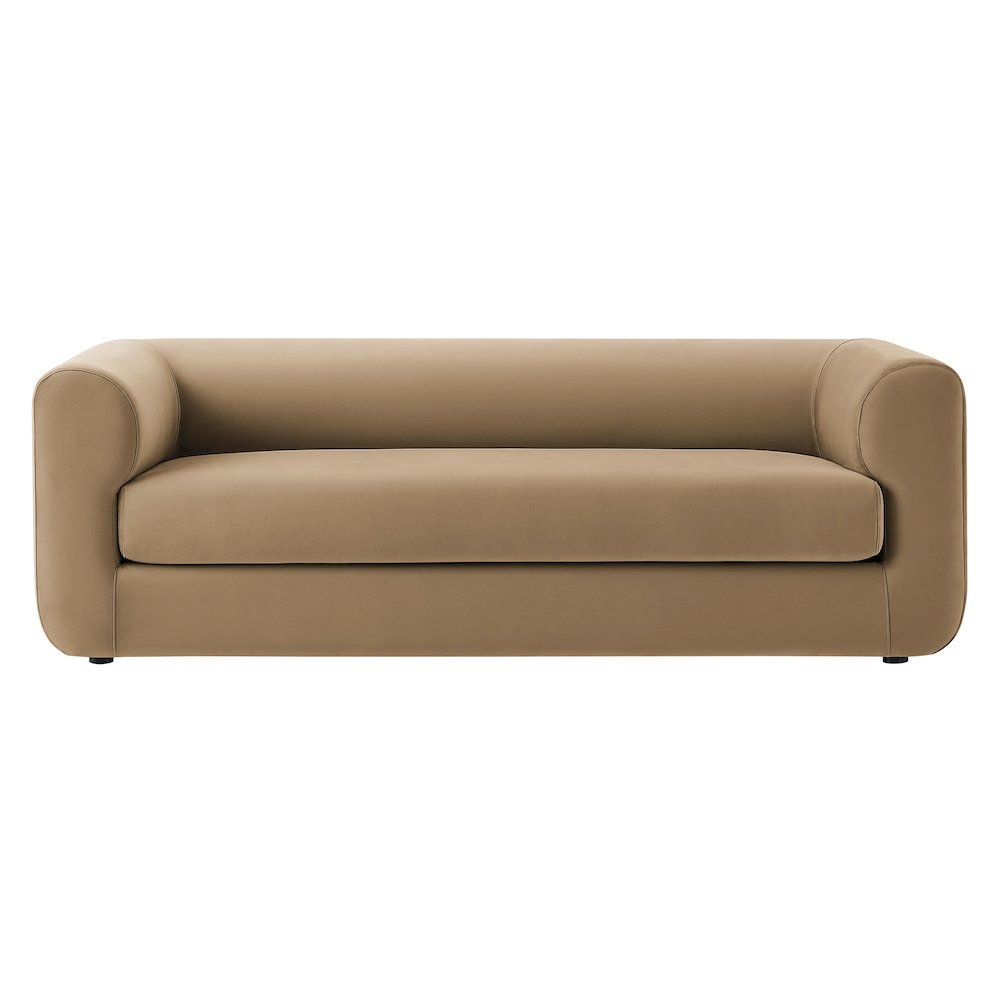 Leif 89" Performance Velvet Upholstered Sofa. Picture 6