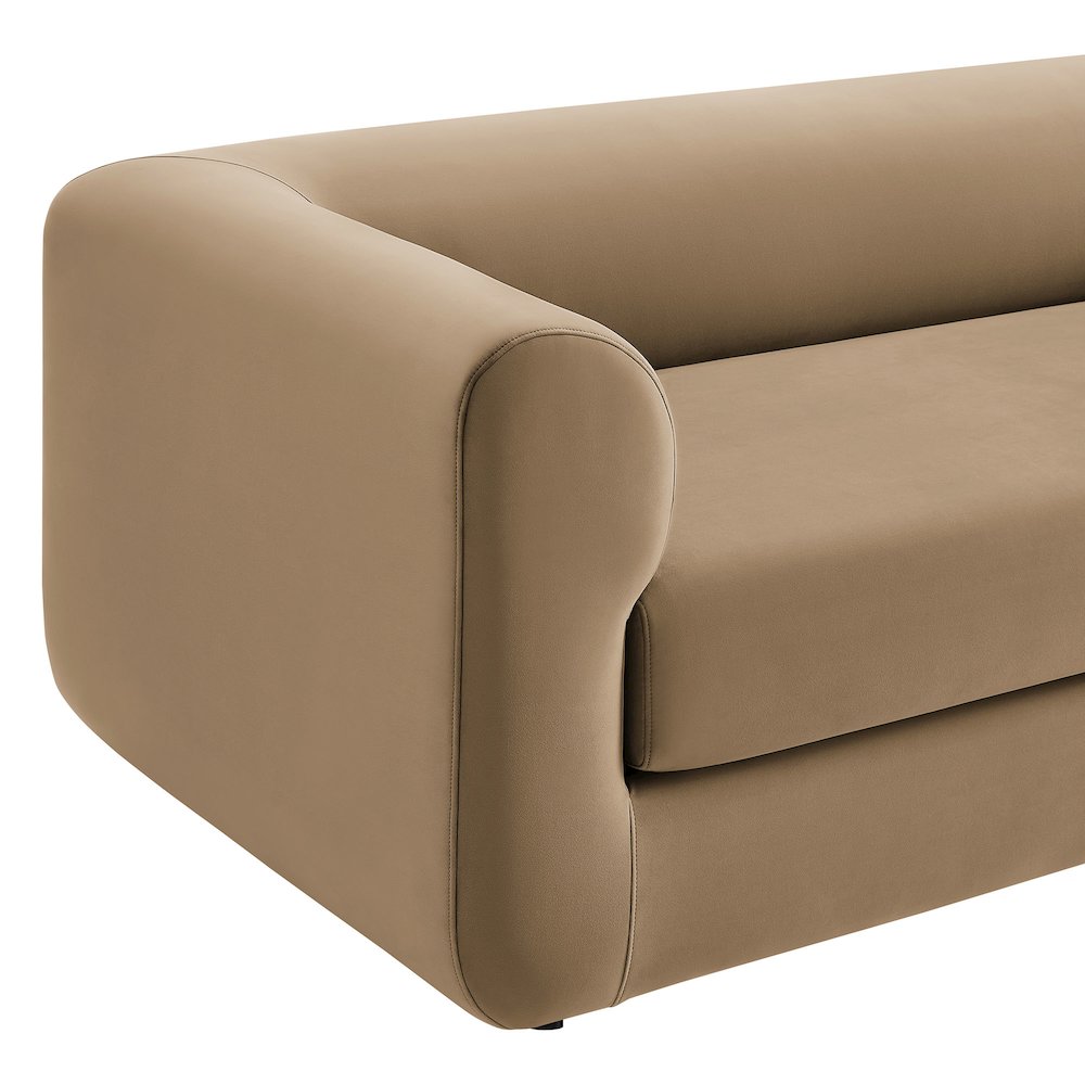 Leif 89" Performance Velvet Upholstered Sofa. Picture 7