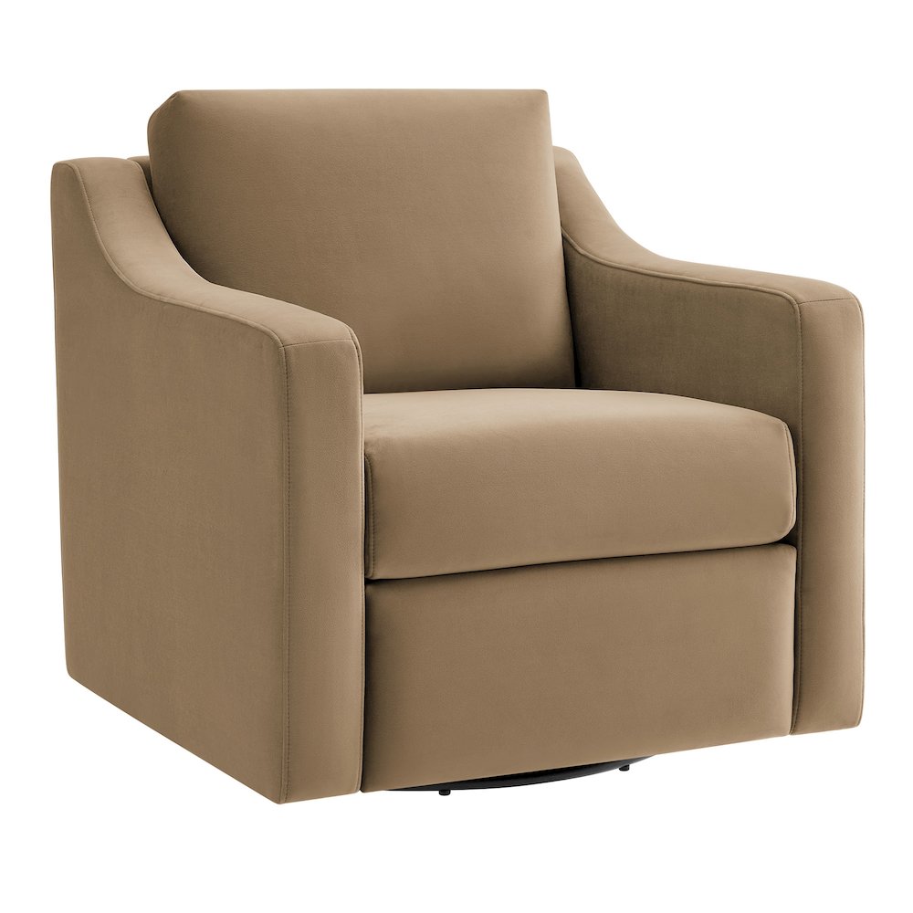 Liora Performance Velvet Armchair. Picture 1