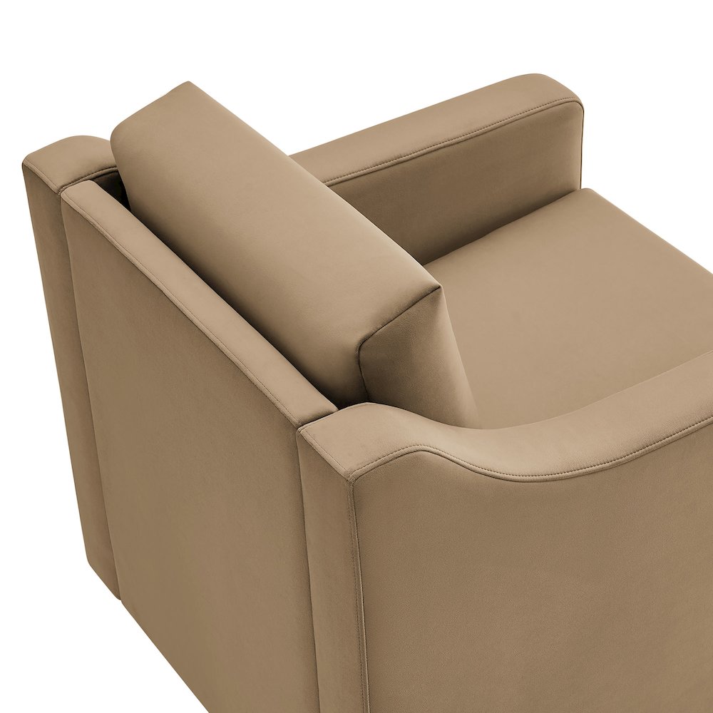 Liora Performance Velvet Armchair. Picture 7