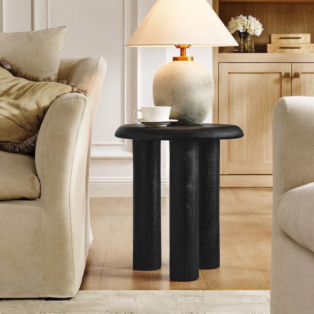 Mavina Mango Wood Side Table. Picture 6