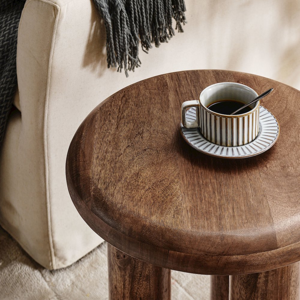 Mavina Mango Wood Side Table. Picture 7