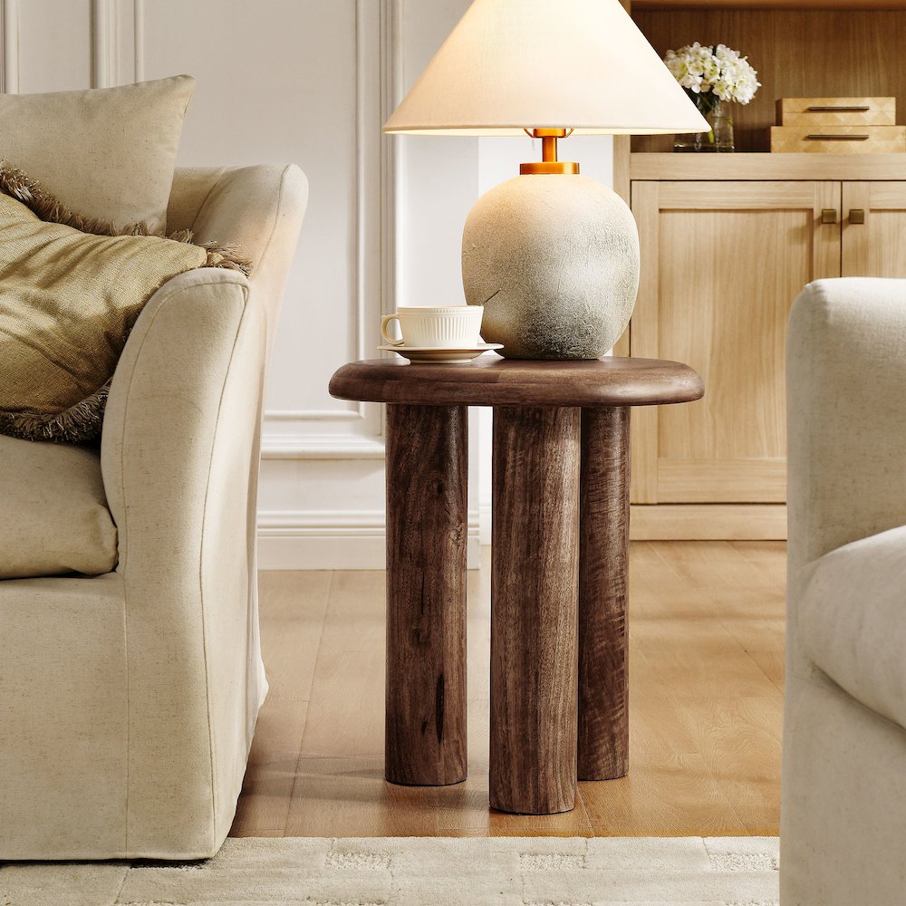 Mavina Mango Wood Side Table. Picture 6