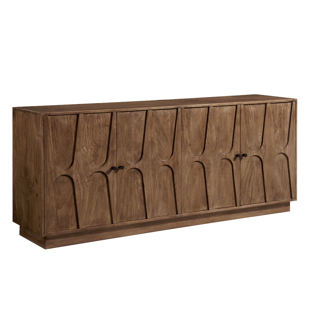 Veda 72" Mango Wood Sideboard Cabinet. Picture 1