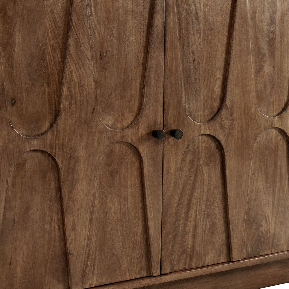Veda 72" Mango Wood Sideboard Cabinet. Picture 7