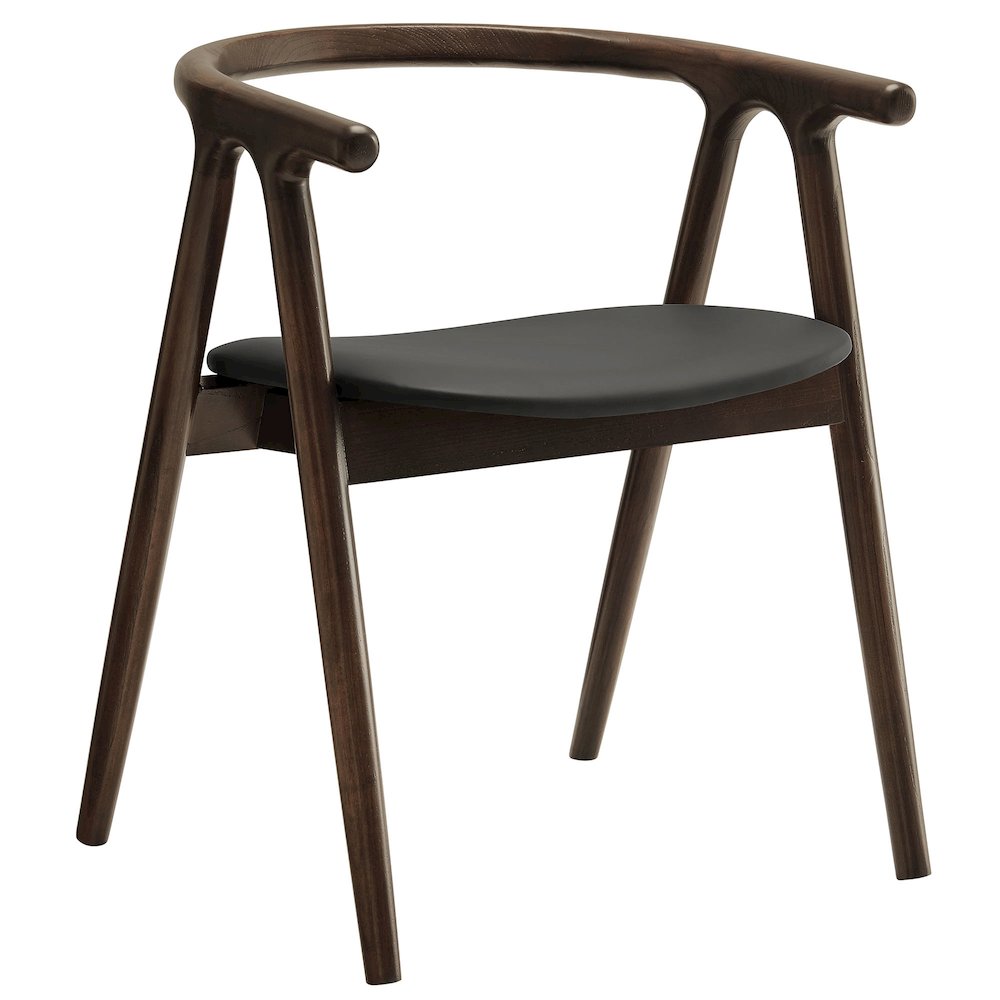 Henry Vegan Leather and Wood Dining Chair. Picture 1