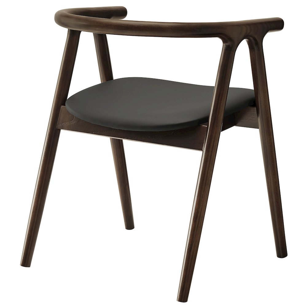 Henry Vegan Leather and Wood Dining Chair. Picture 5