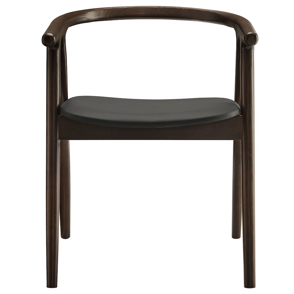 Henry Vegan Leather and Wood Dining Chair. Picture 6