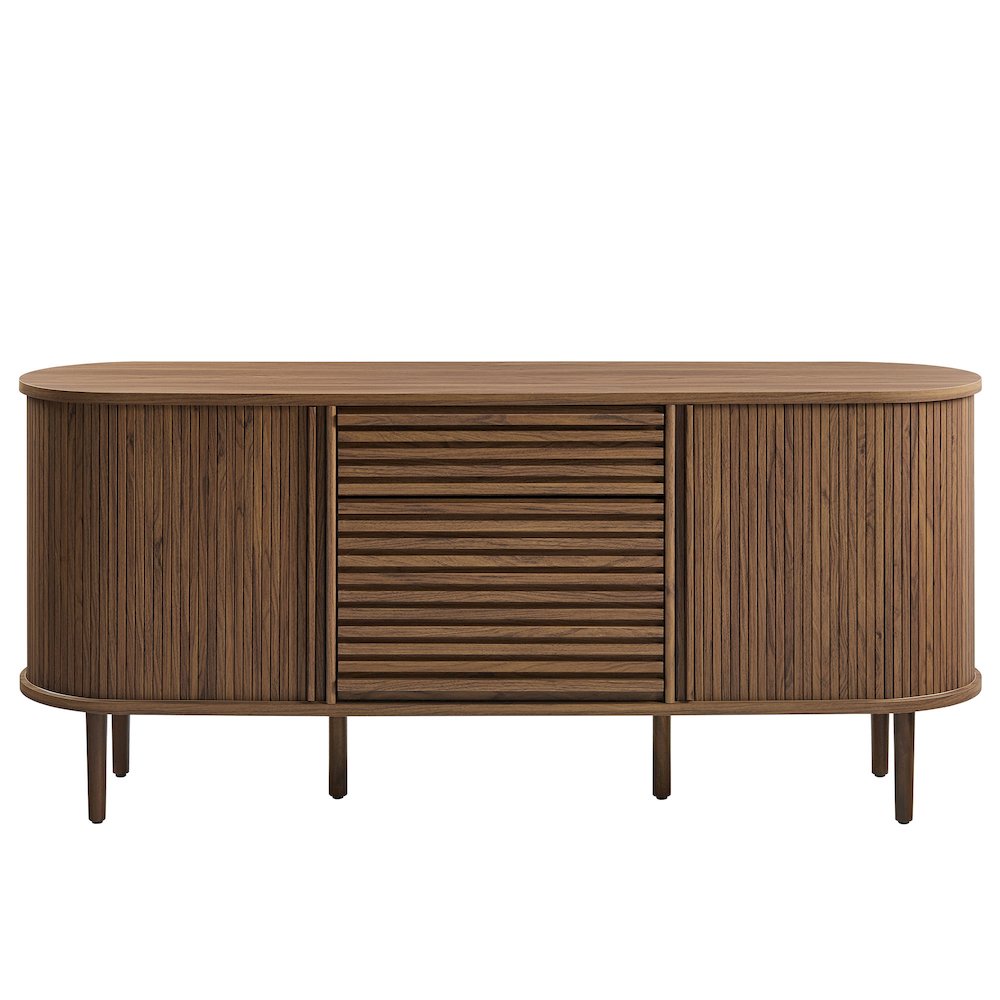 Harlan 67" Fluted Oval Sideboard Cabinet. Picture 6