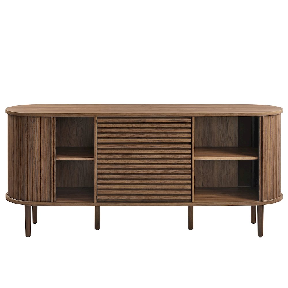 Harlan 67" Fluted Oval Sideboard Cabinet. Picture 7