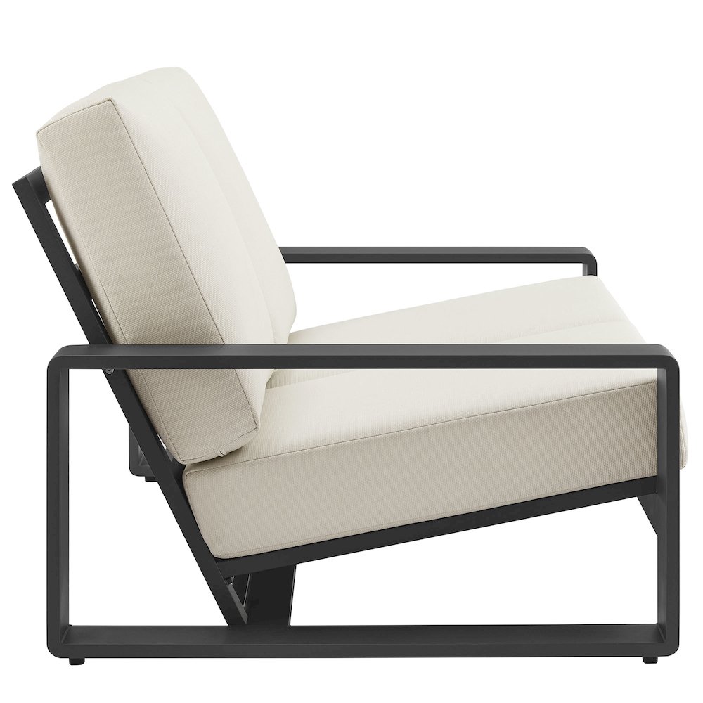 Lirienne Outdoor Patio Aluminum Loveseat. Picture 4
