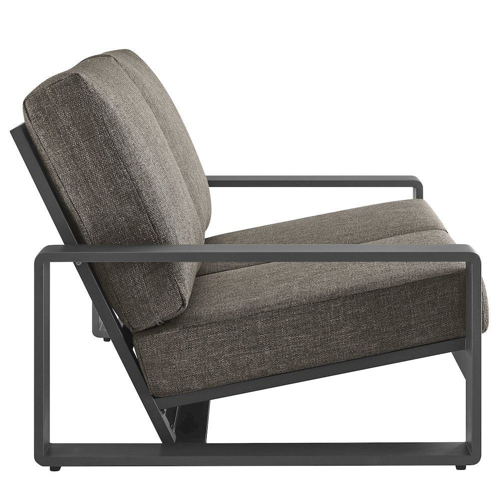 Lirienne Outdoor Patio Aluminum Loveseat. Picture 4
