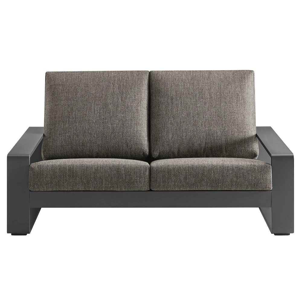 Lirienne Outdoor Patio Aluminum Loveseat. Picture 6