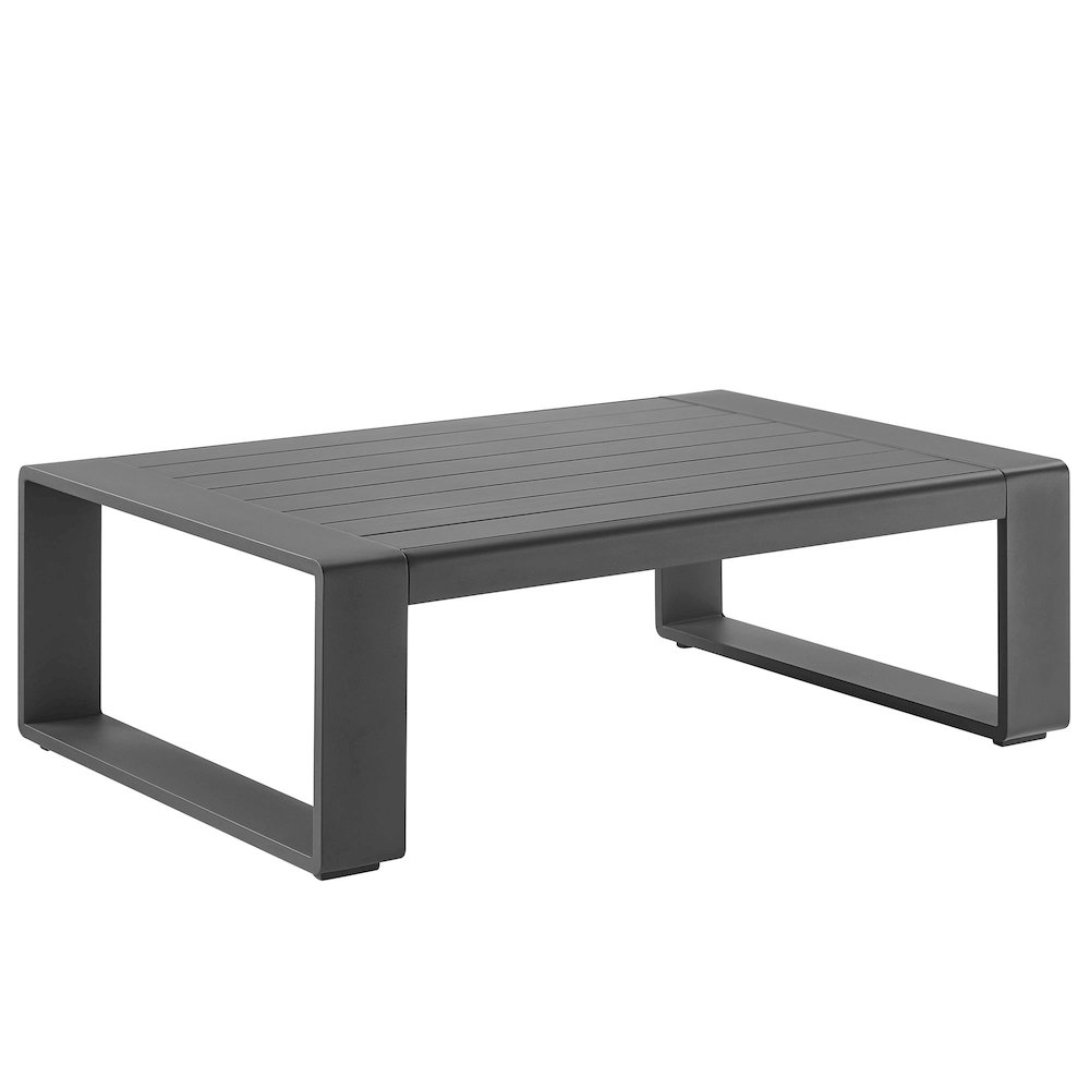 Lirienne Outdoor Patio Aluminum Coffee Table. Picture 1