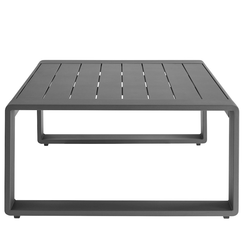 Lirienne Outdoor Patio Aluminum Coffee Table. Picture 4