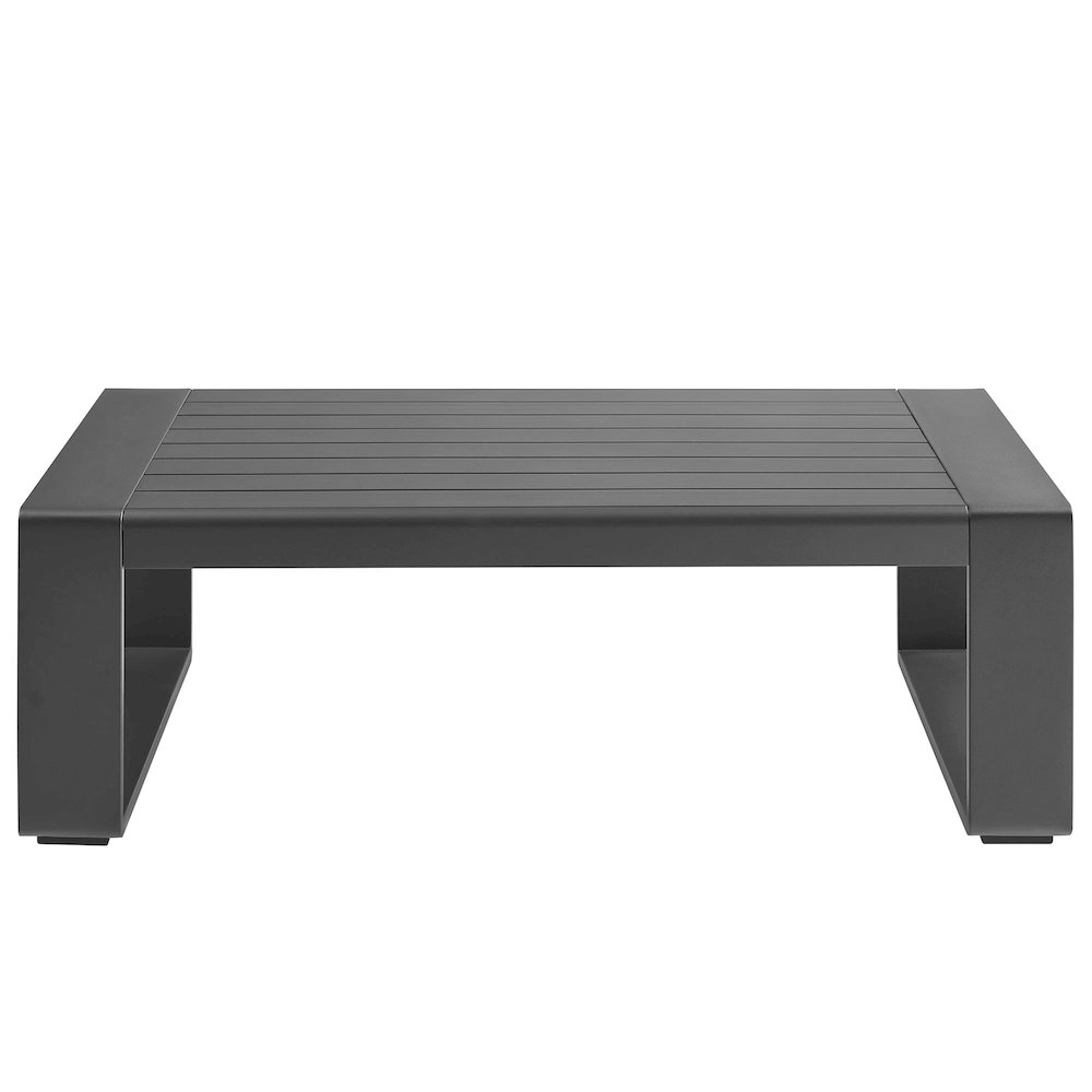 Lirienne Outdoor Patio Aluminum Coffee Table. Picture 5