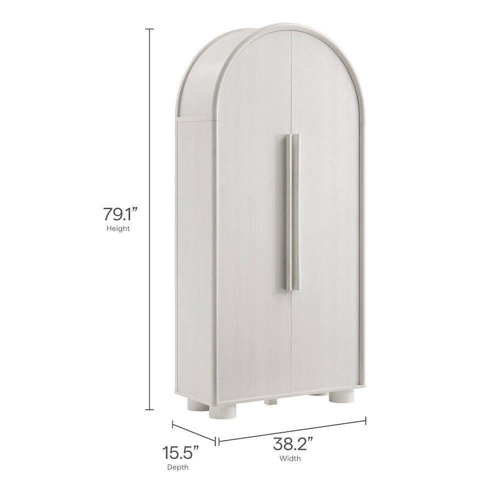 Bellamy Tall Arched Storage Cabinet. Picture 3