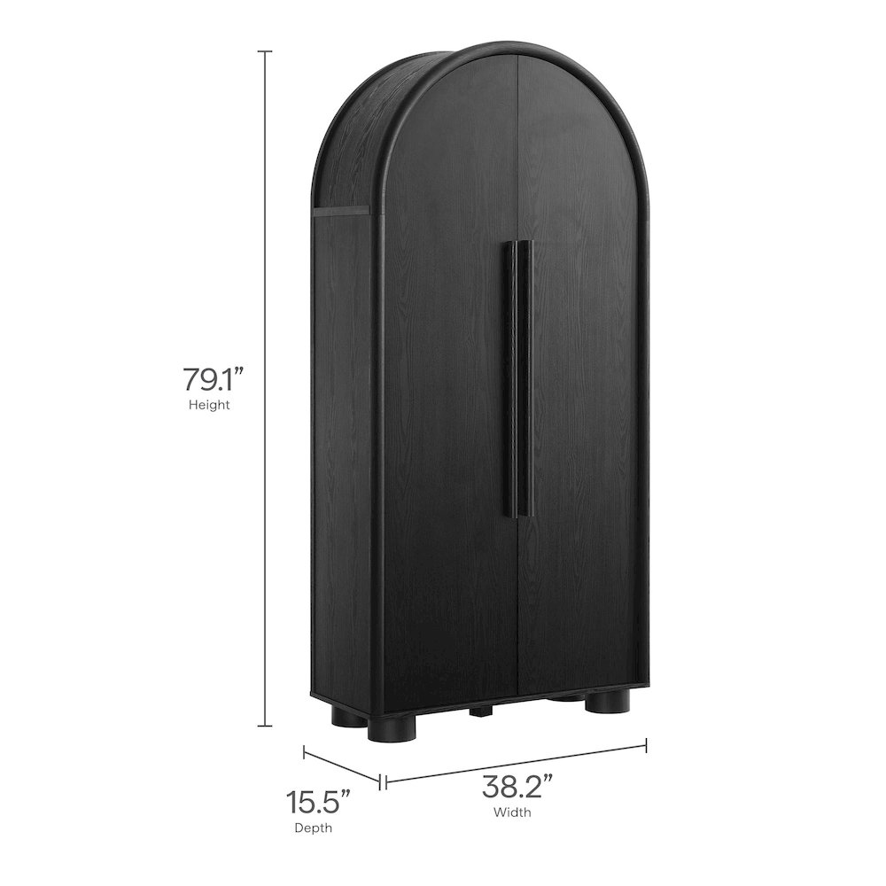 Bellamy Tall Arched Storage Cabinet. Picture 2